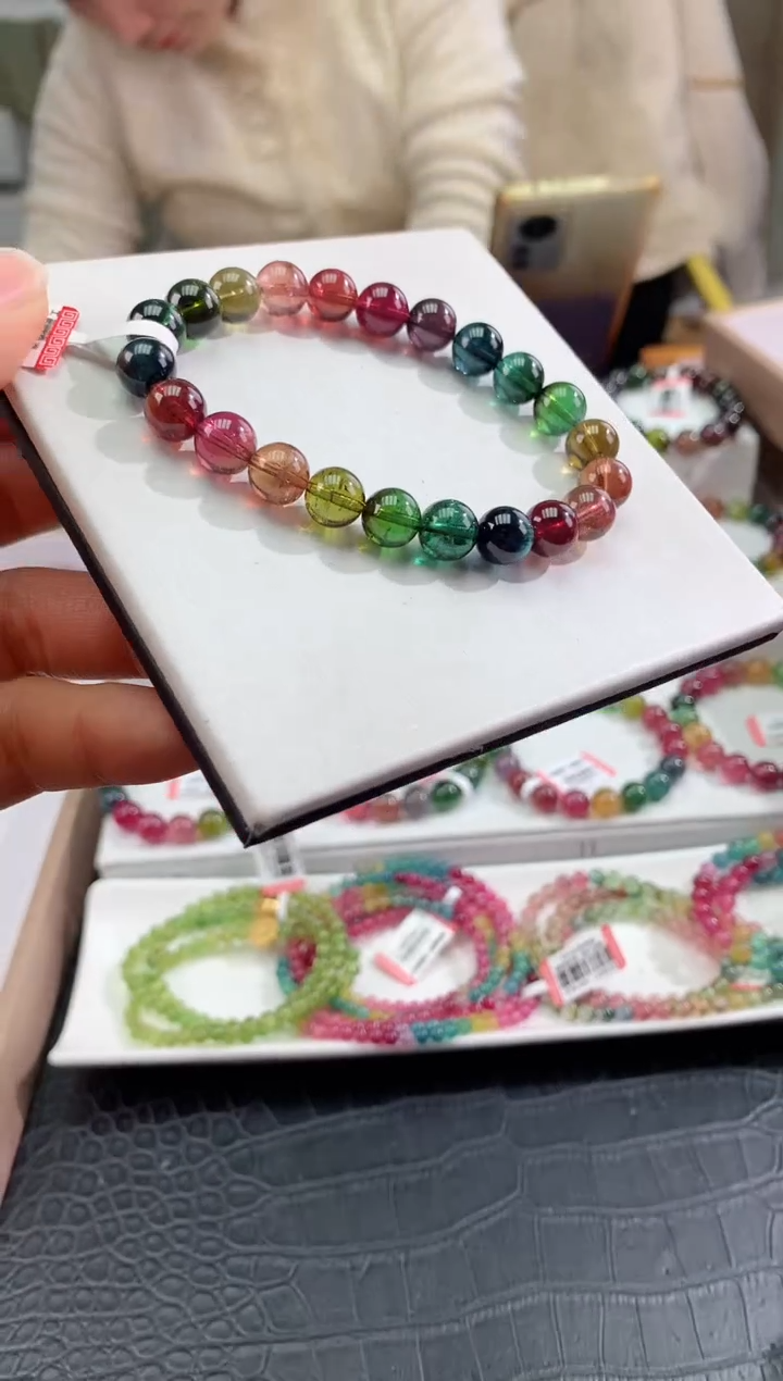 【闪购商品】碧玺手串未镶嵌多样性发一条