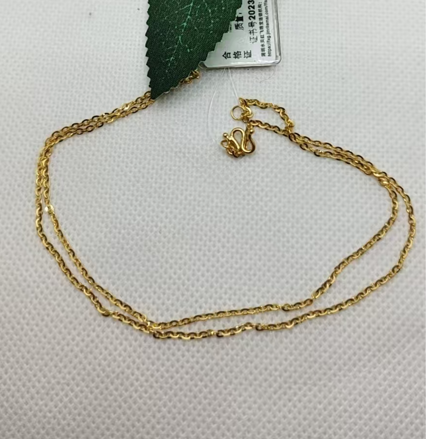 红飞珠宝足金项链