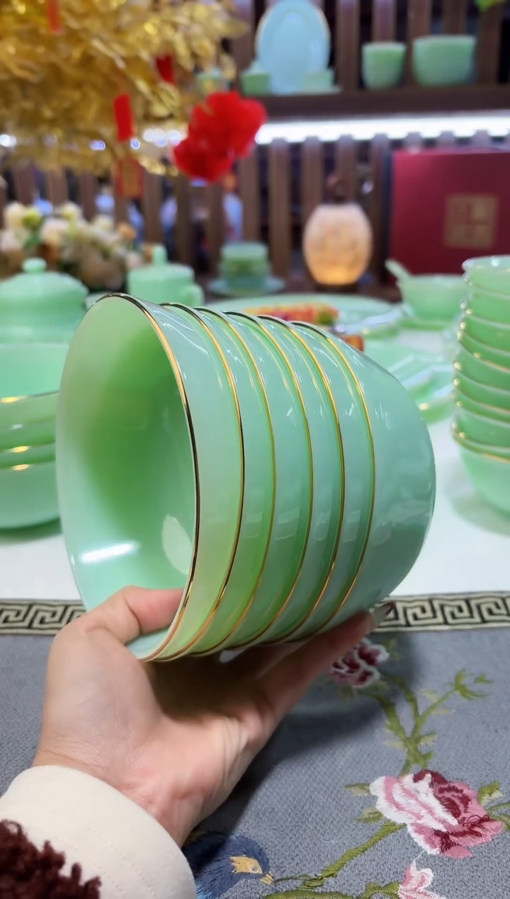 玉瓷5.5英寸饭碗6个