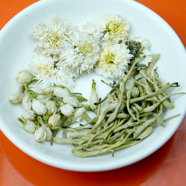 三花农产品组合 金银花60g+贡菊40g+茉莉花70g