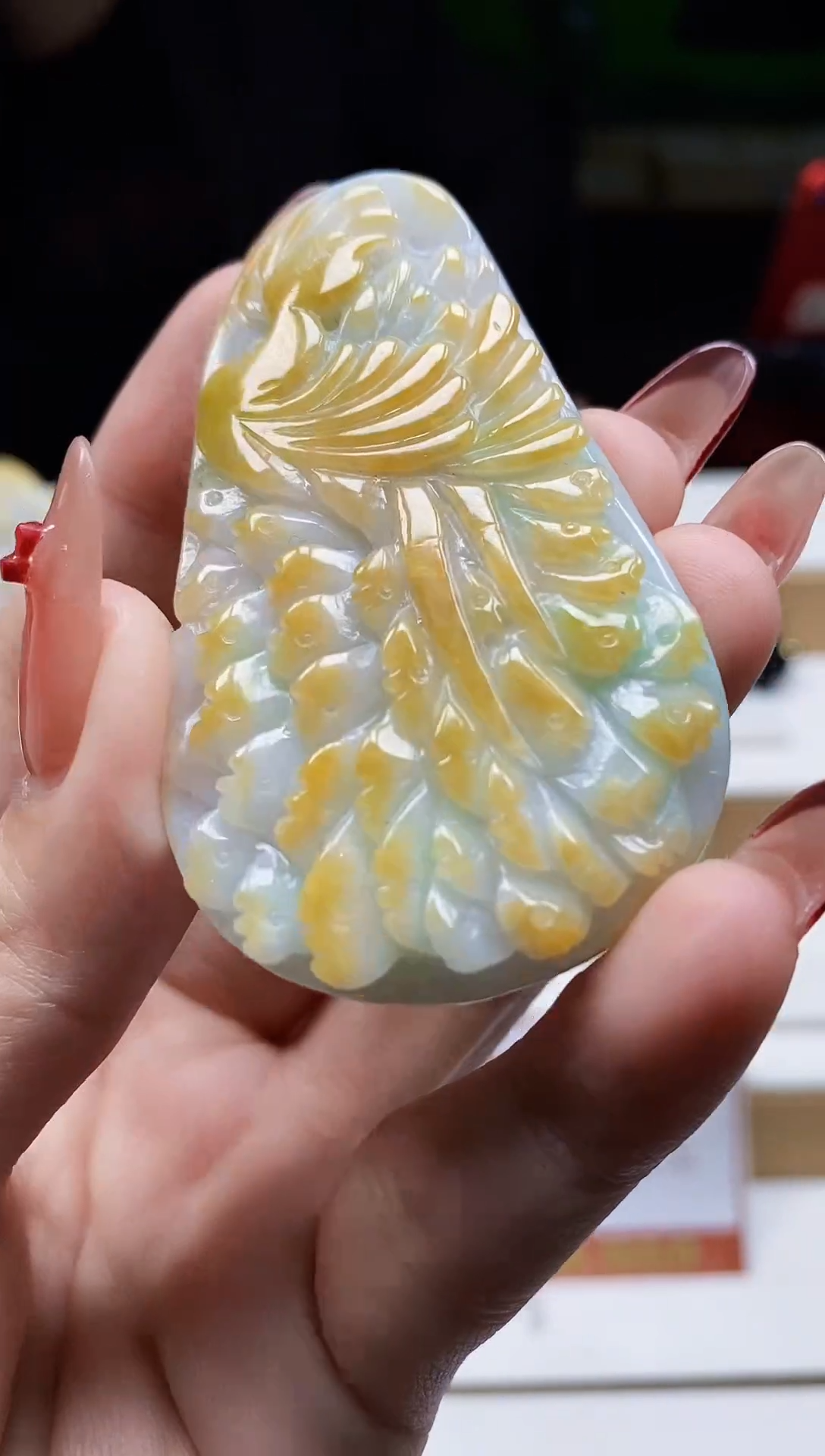 颈饰未镶嵌翡翠翡翠A货