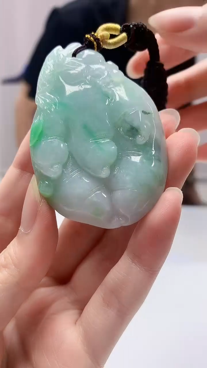 定制翡翠未镶嵌5152zm-毛货挂件83金蟾