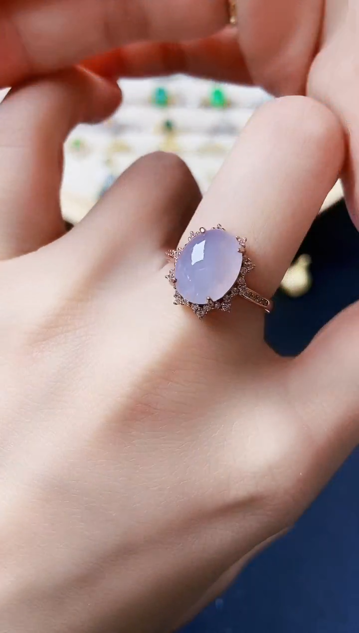 【闪购商品】翡翠戒指银S925镶嵌1254635