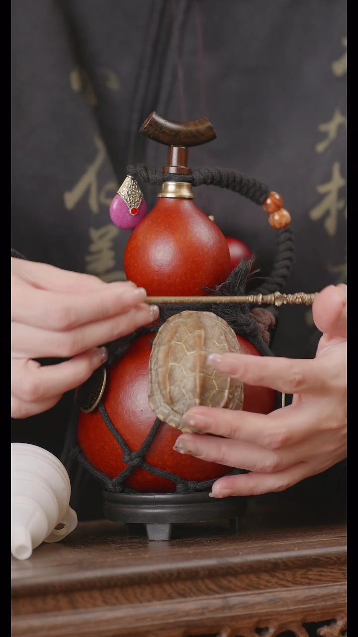 【闪购商品】367号精品天然大漆工艺防渗内胆酒葫芦~