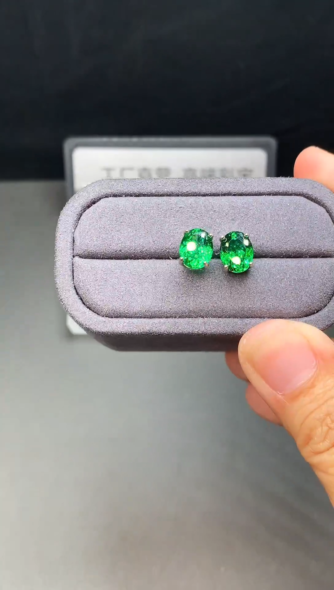 银S925镶嵌耳饰石榴石22