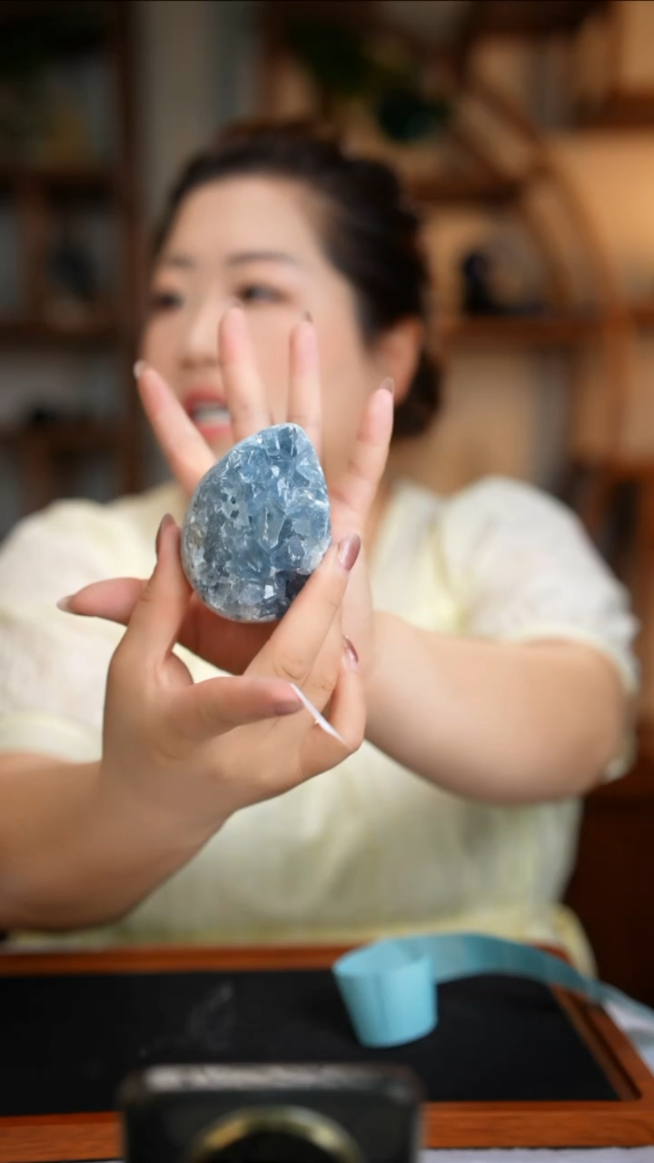 原石天青石未镶嵌天青石原石D549