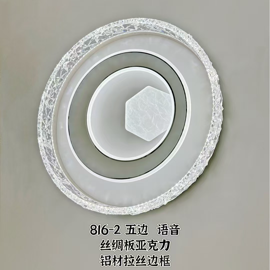 2025年 新款简约 丝绸板 语音卧室吸顶灯 简约防蚊虫卧室灯