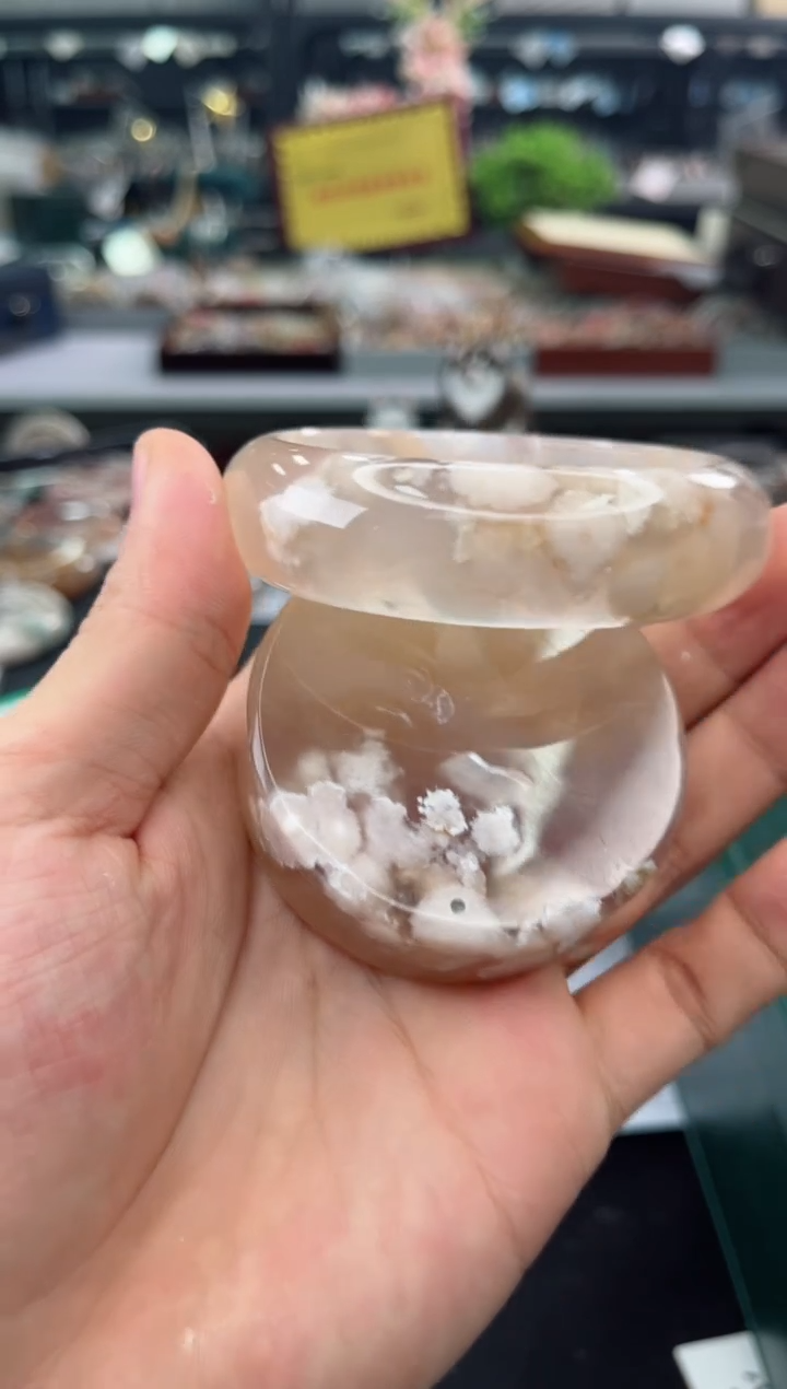 【闪购商品】石英质玉手镯未镶嵌60圈口（赠品镯心）3541581