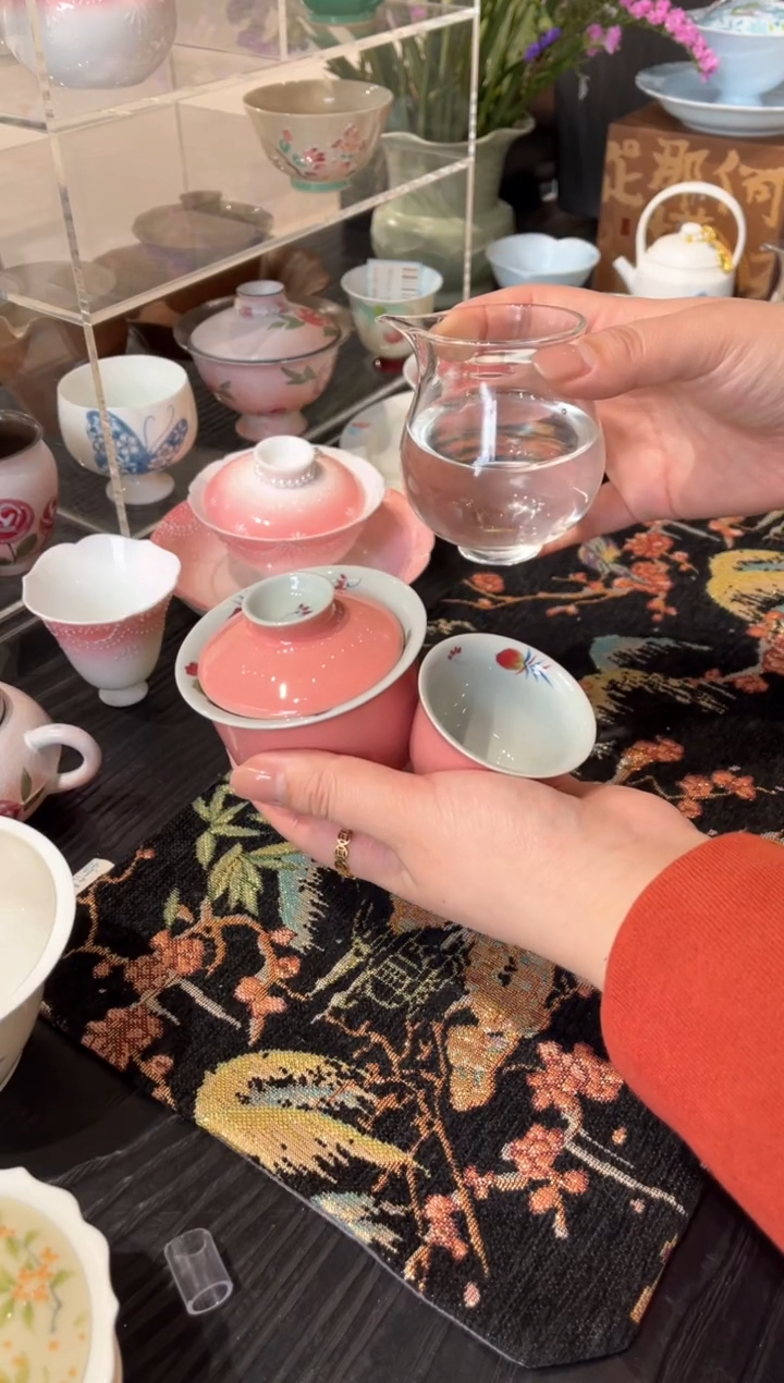 【闪购商品】盖碗+茶杯+公道杯玻璃