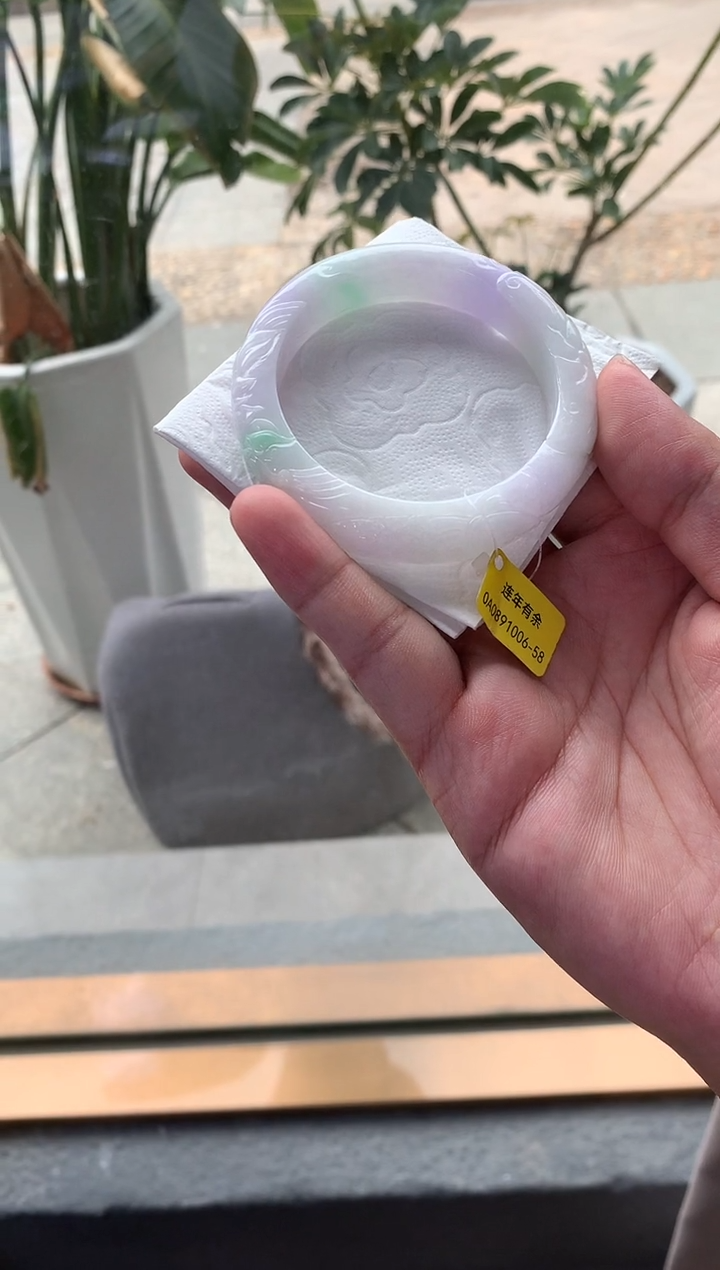 【闪购商品】翡翠手镯未镶嵌正圈58