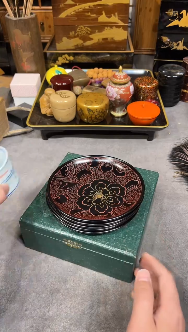 牡丹雕 壶承五片