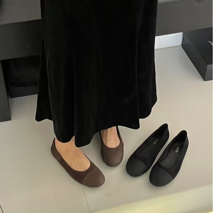 黑色法式小香风配裙子时尚单鞋女鞋子温柔晚晚鞋潮2055-1