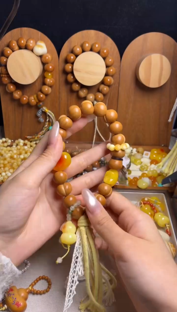 手串猴头核桃喆全品纯手工聚宝盆俏色心黄跑环蜜星星
