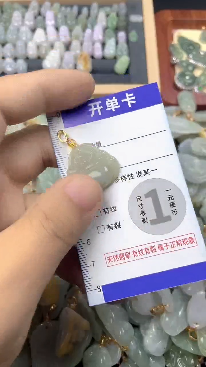 颈饰未镶嵌翡翠天然缅甸A货翡翠