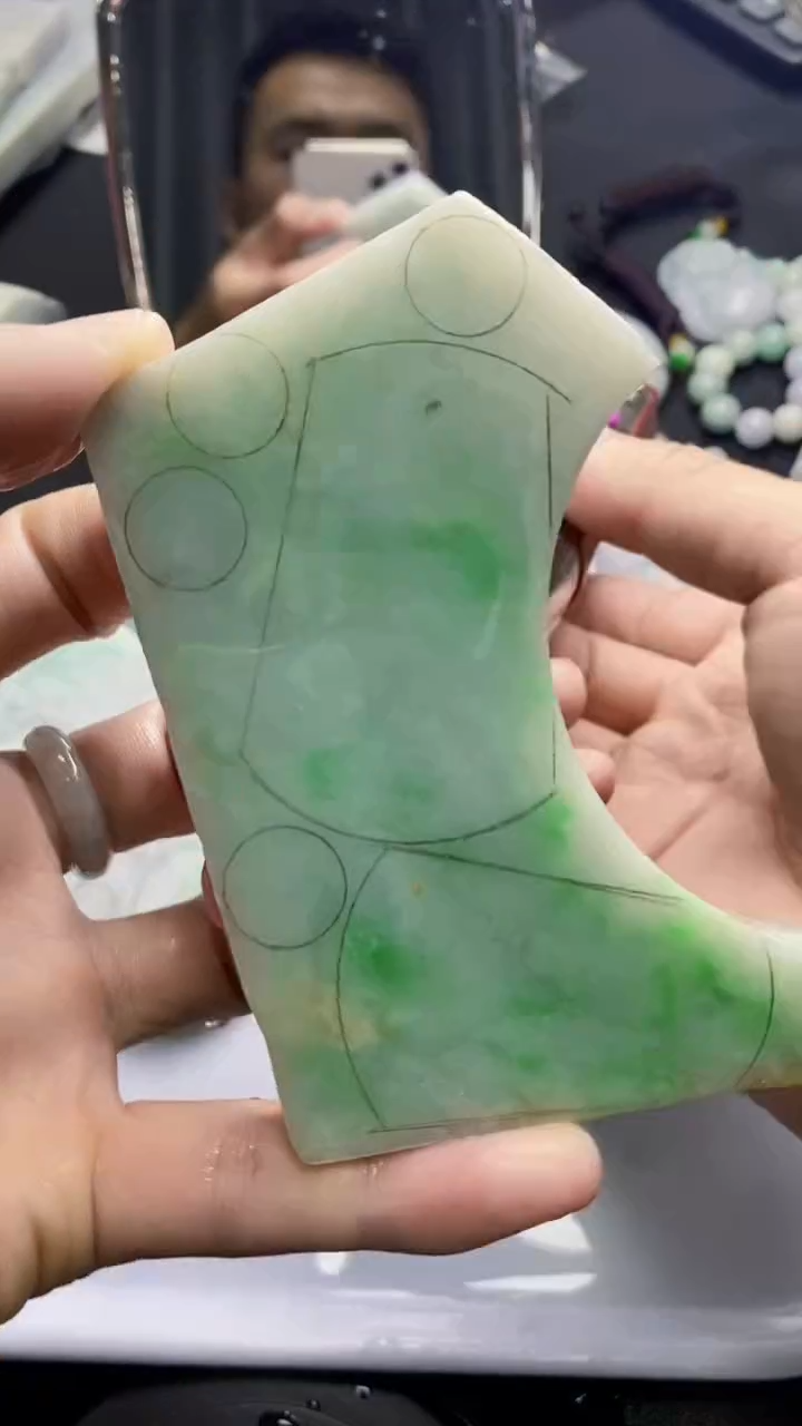 裸石翡翠天然缅甸A货【海】015