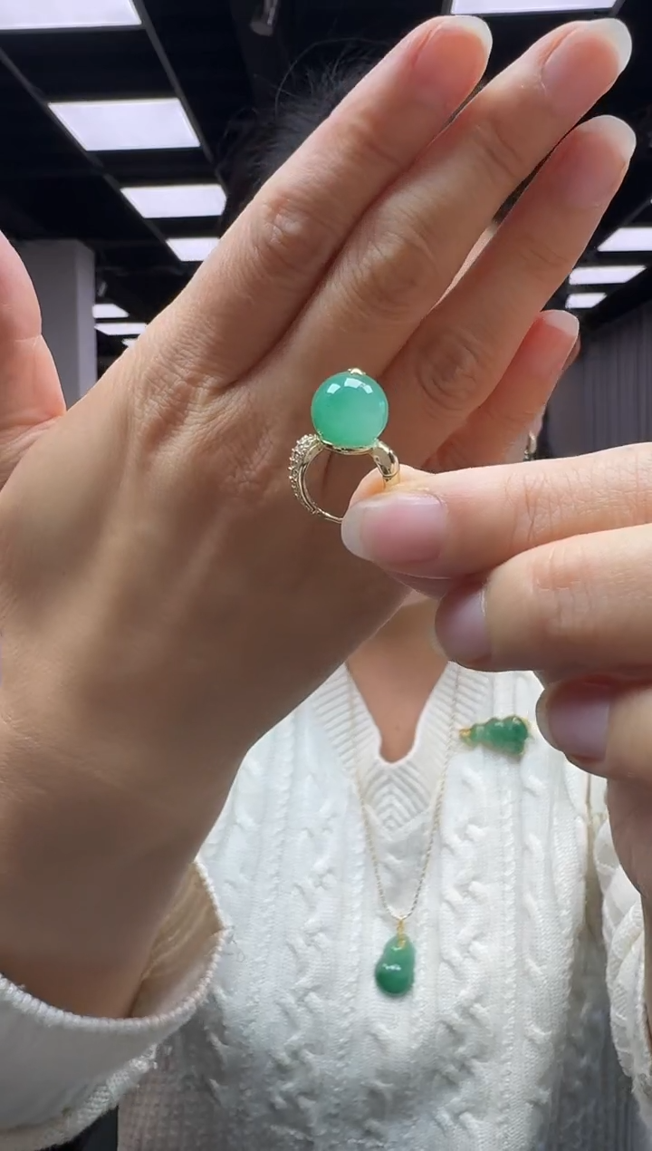 合金石英质玉耳坠清欢耳饰