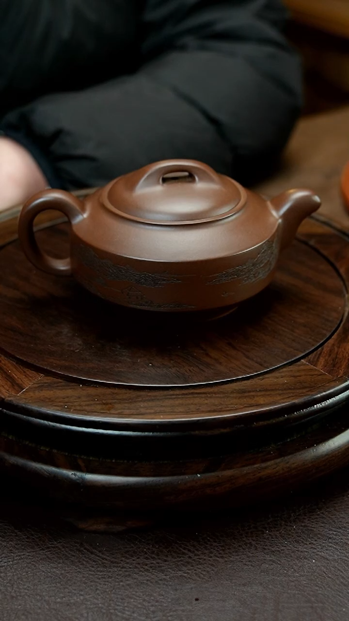 【闪购商品】紫砂茶壶紫砂茶壶（扁石）