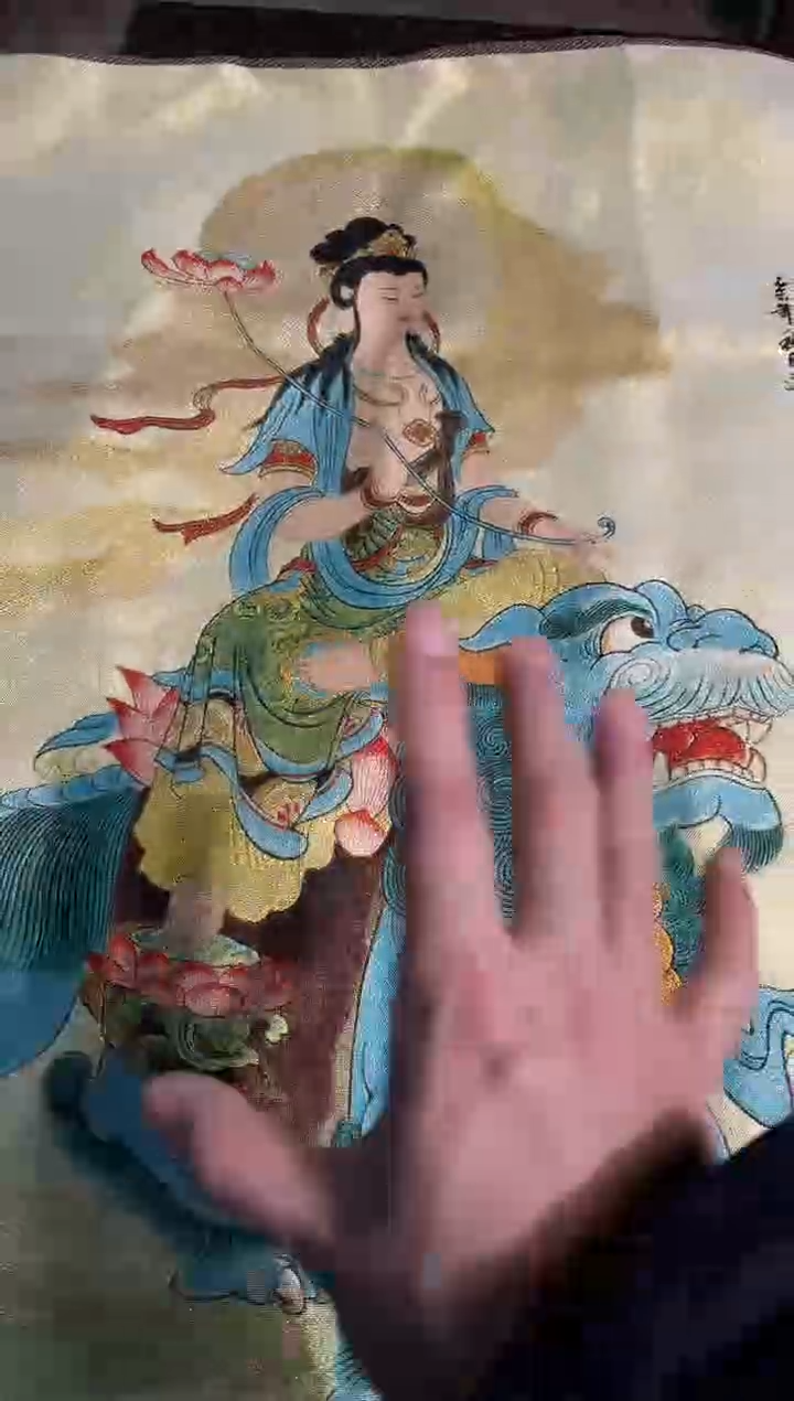 刺绣曦曦的唐卡tk160