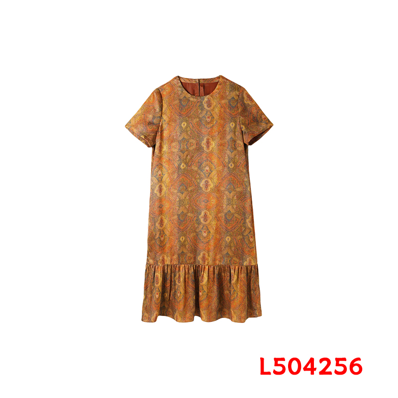 【菲菲定制】敦煌图案连衣裙 504256