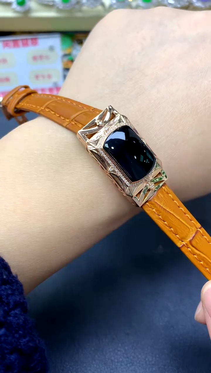 18K金镶嵌手链翡翠139-中国好珍宝