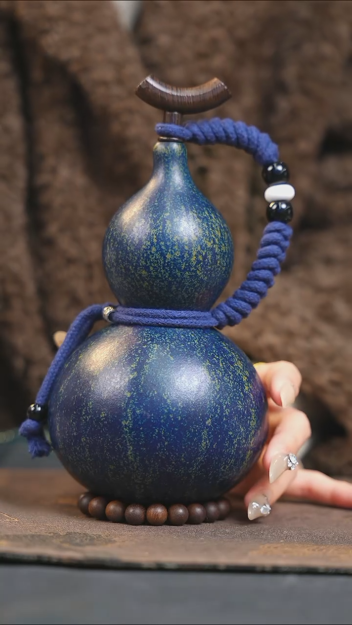 【闪购商品】XM123大漆酒葫芦不包手串及旋转底座