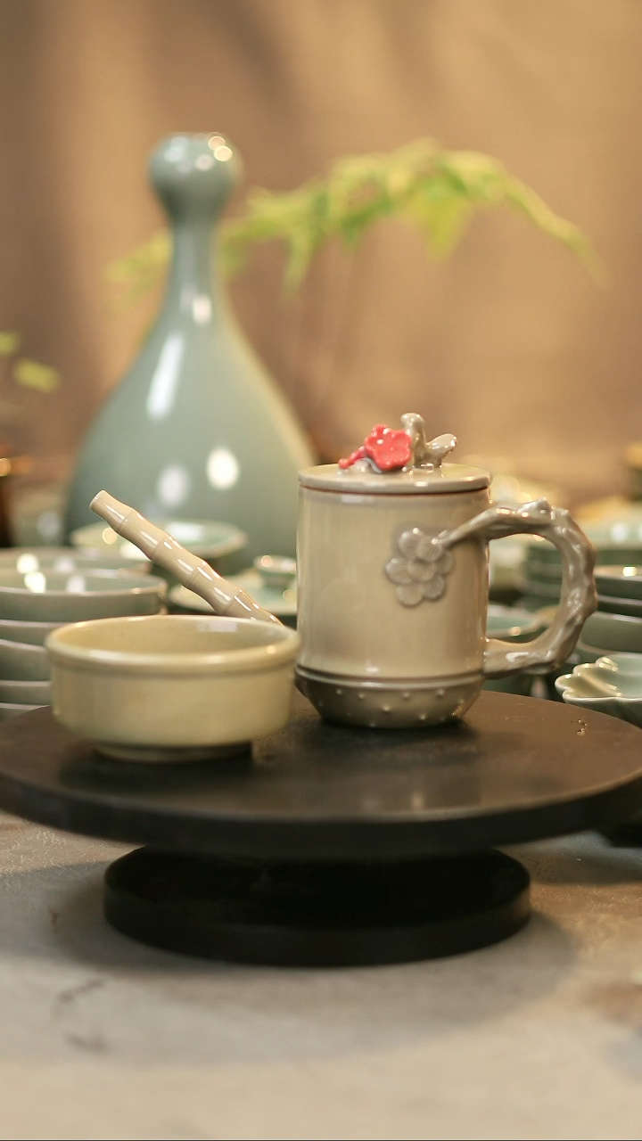 壶瓷石*記原产地原矿釉一壶一杯 窑变