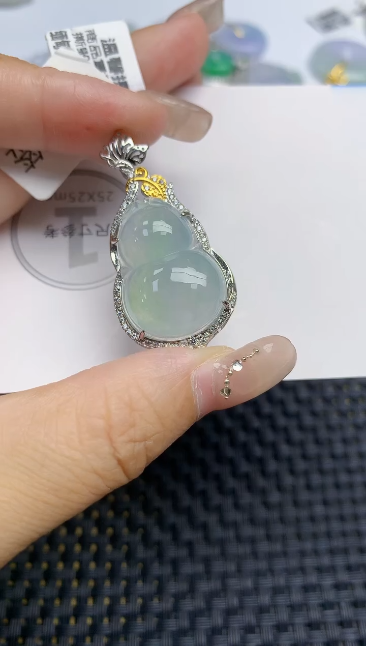 颈饰未镶嵌翡翠天然缅甸A货翡翠百元以上9元证书费自理