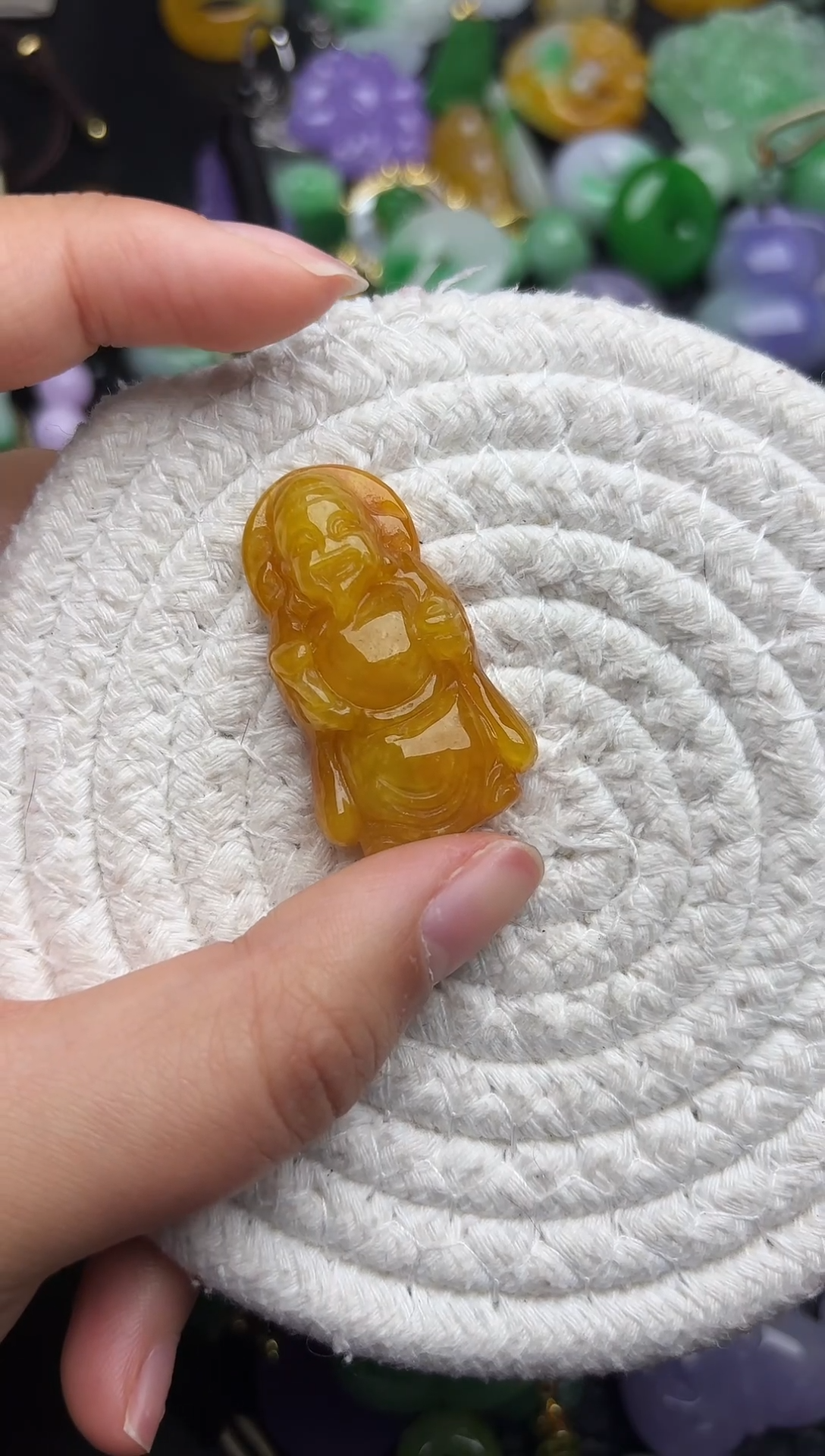 颈饰未镶嵌翡翠缅甸翡翠吊坠