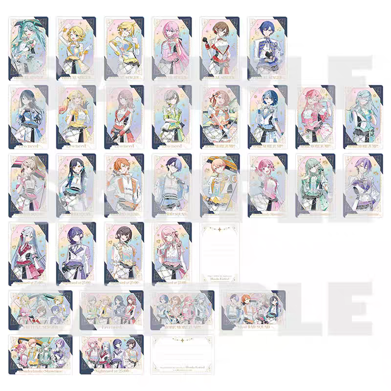 pjsk 世界计划多彩舞台 初音未来 5周年感谢祭小卡 收藏卡片