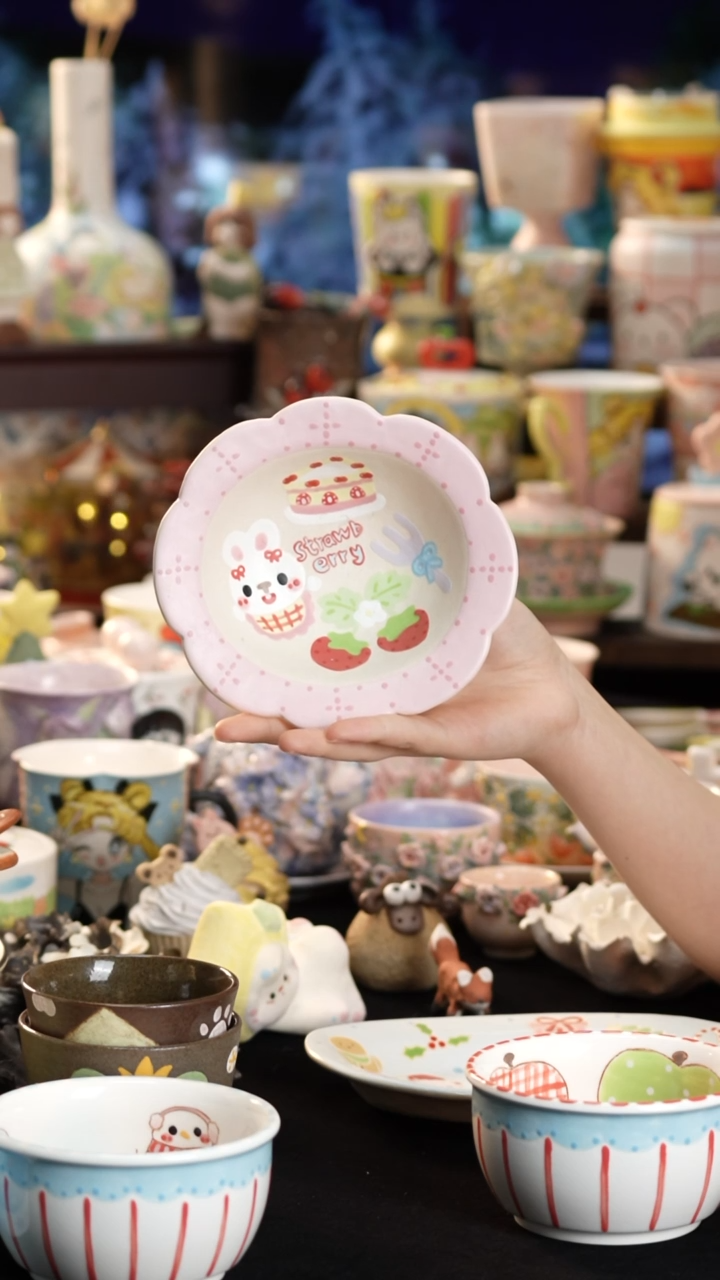 其他陶景德镇釉下彩手绘设计师款陶瓷