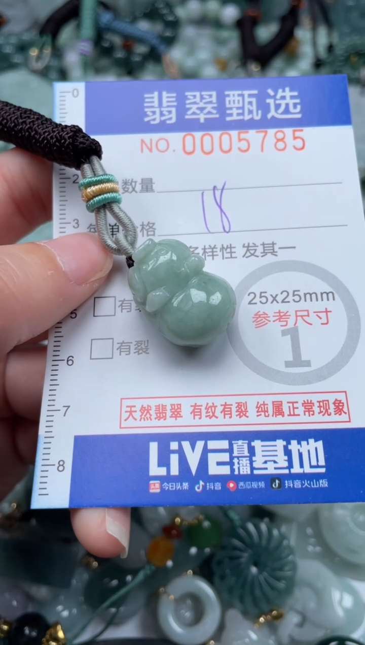 【闪购商品】翡翠颈饰未镶嵌00..5785