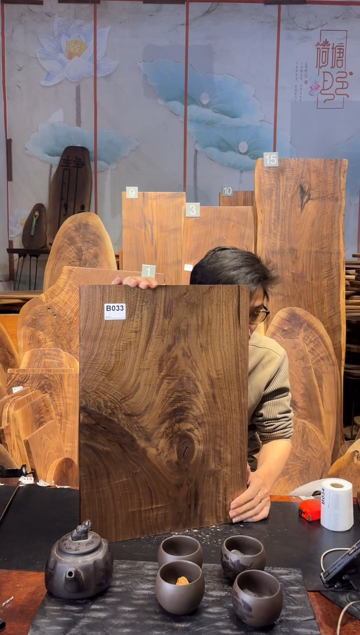 木善****砖北美黑胡桃木板