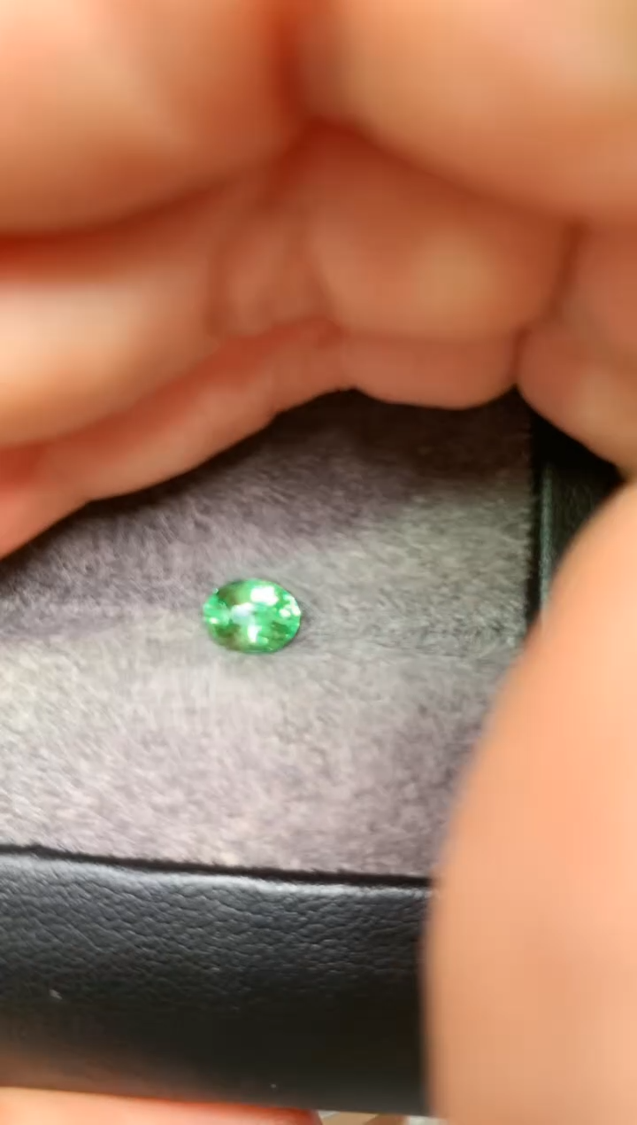 【闪购商品】定制石榴石裸石未镶嵌椭圆型 沙弗莱 1.11ct