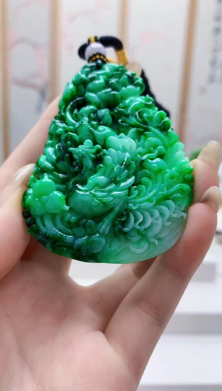 未镶嵌定制翡翠5060jw-毛货挂件33