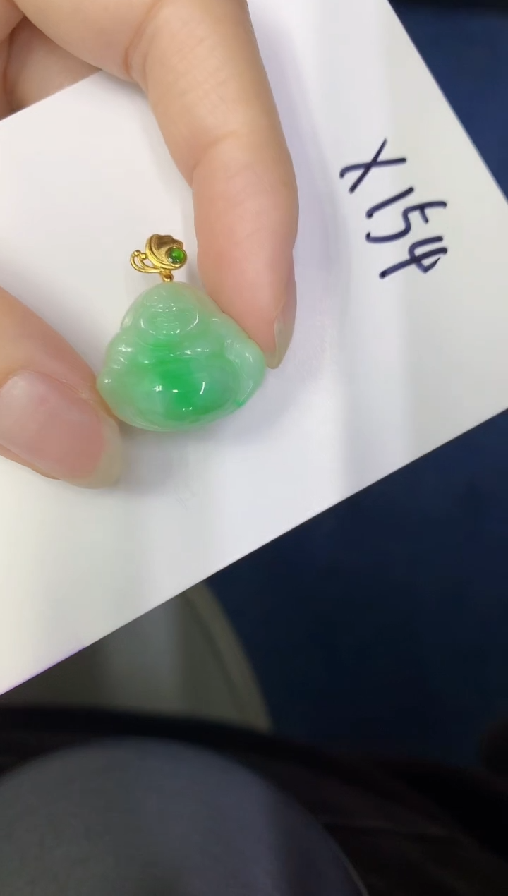 颈饰未镶嵌翡翠缅甸天然翡翠A货