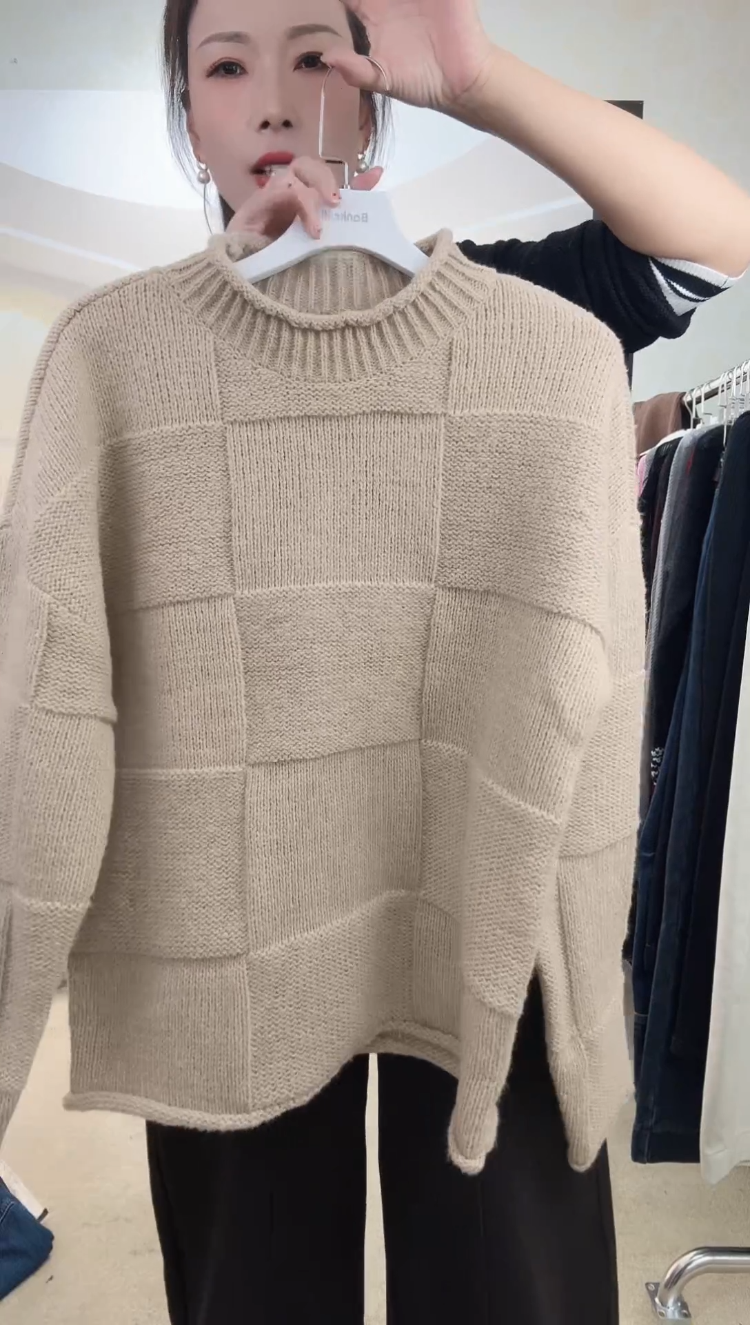 栀*咖色毛衣555555