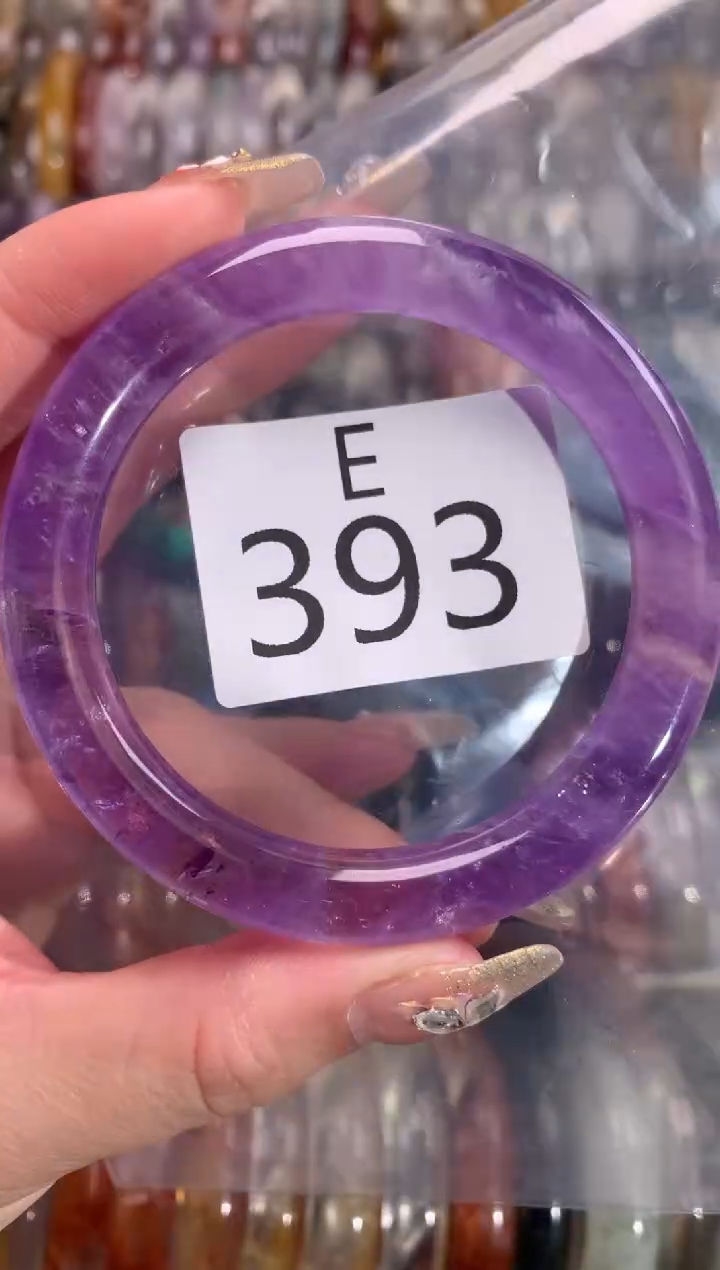【闪购商品】紫晶水晶手镯未镶嵌393-55