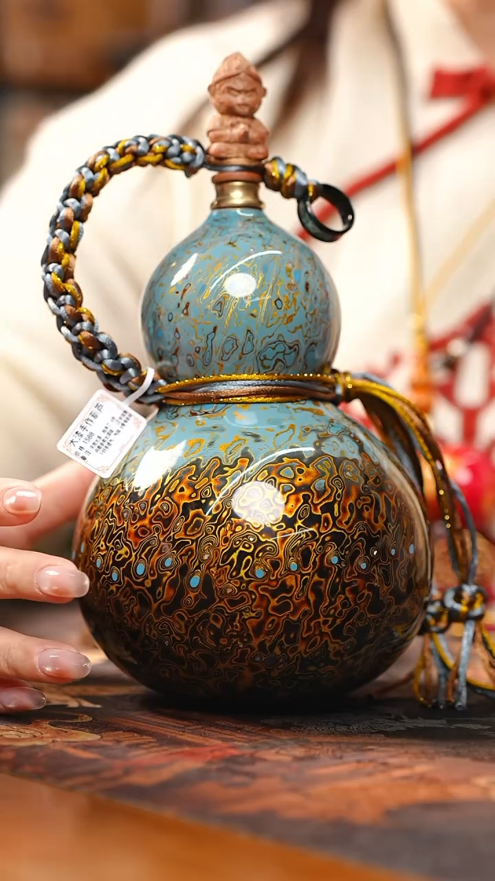 【闪购商品】RS190漆艺酒葫芦不包手串及旋转底座