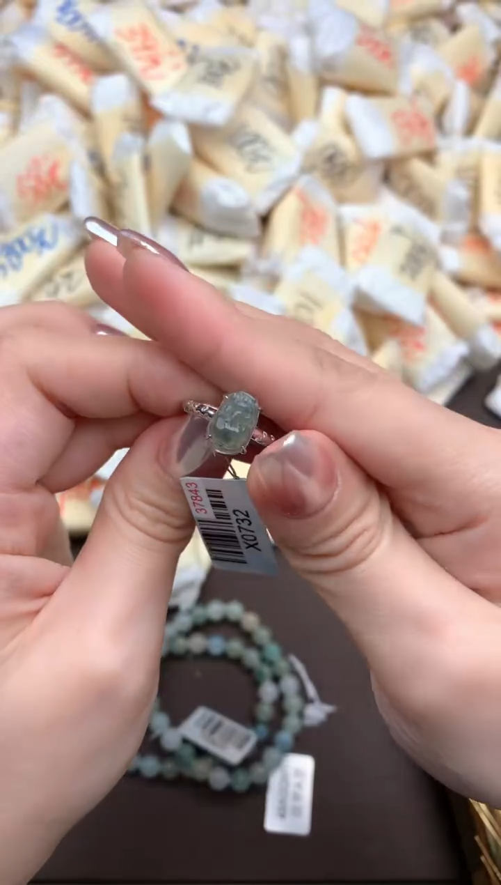 【闪购商品】翡翠戒指银S925镶嵌一