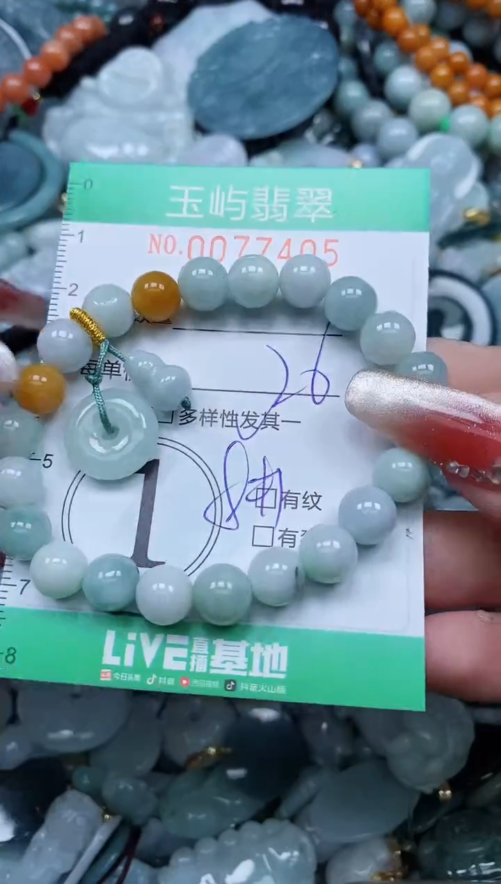 【闪购商品】翡翠颈饰未镶嵌闪购0077405多样性发其一