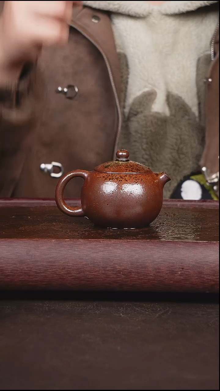 茶壶紫砂柴烧 西施