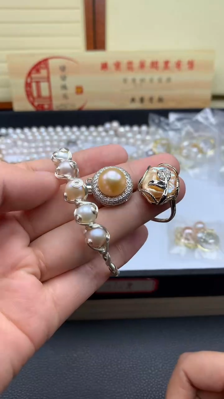 【闪购商品】淡水珍珠颈饰合金////////