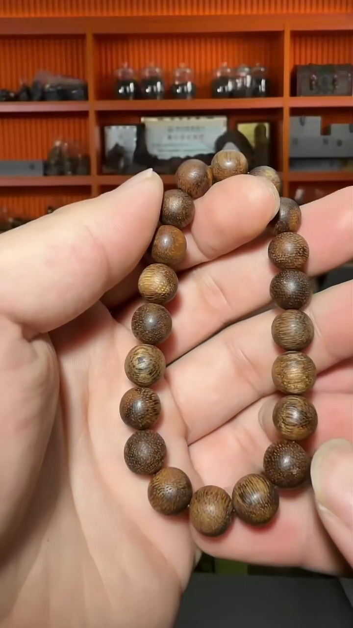 沉香手串32号单圈大叻0.9多样性发一