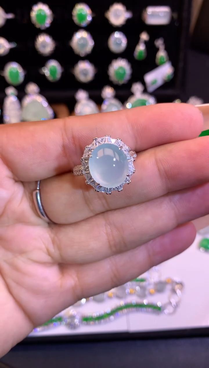 【闪购商品】翡翠未镶嵌戒指缅甸天然A货翡翠