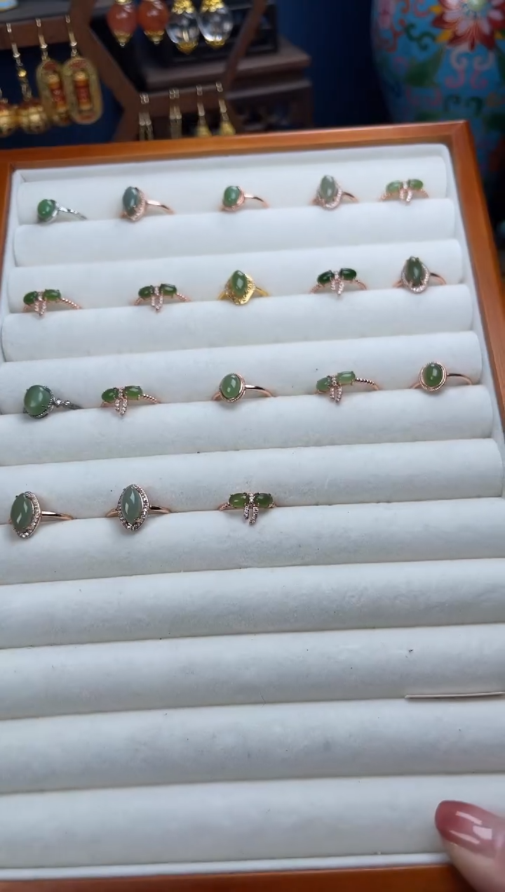 银S925镶嵌和田玉（碧玉）挂件，多样性发货，随机发一