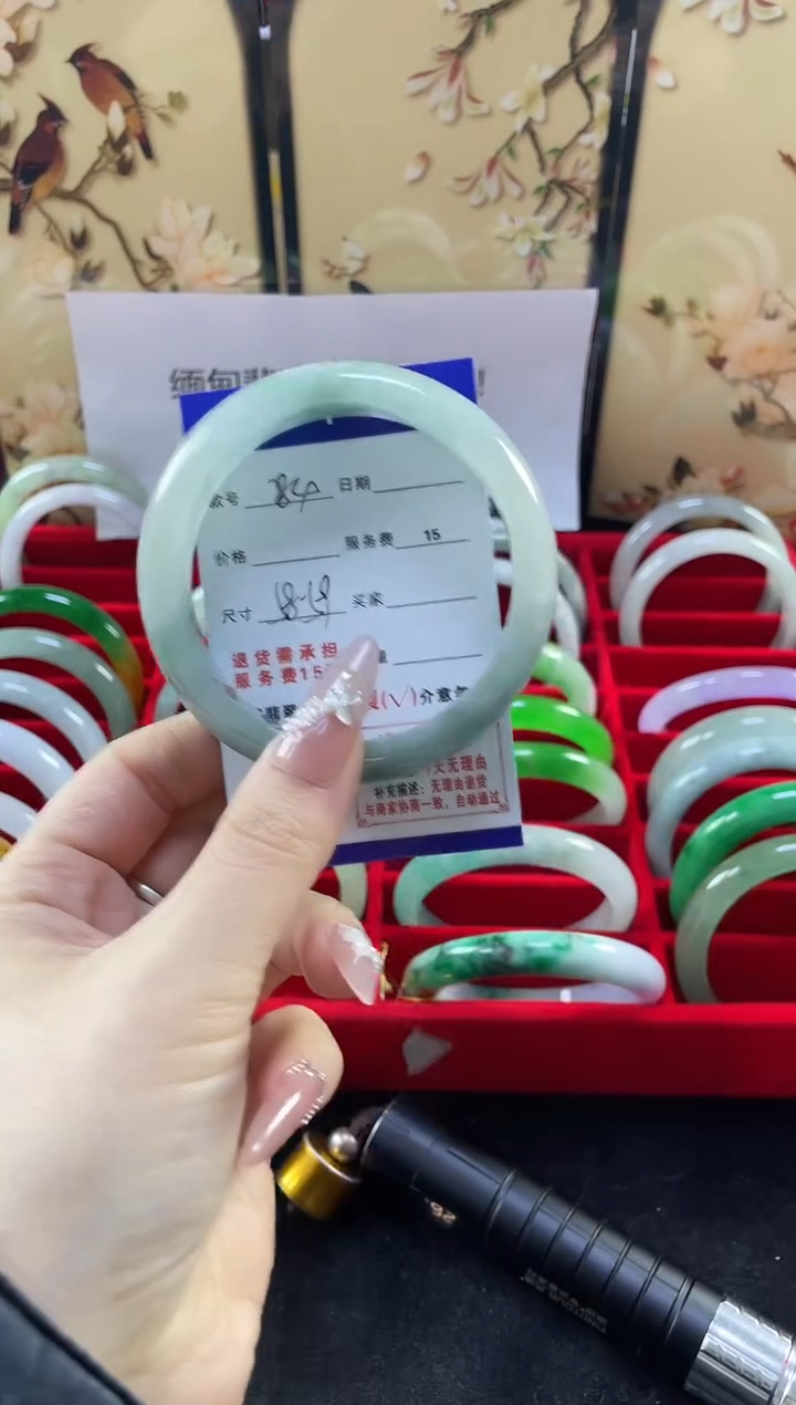 【闪购商品】翡翠手镯未镶嵌缅甸翡翠现货秒发284