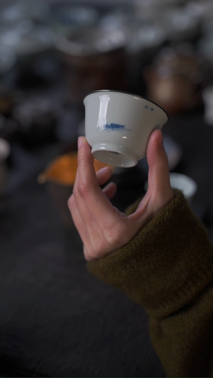 【闪购商品】壶大合小满 包银青花杯一个