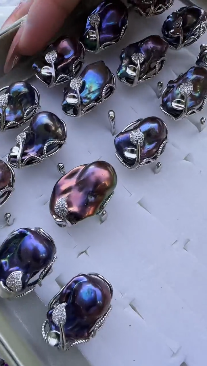 【闪购商品】淡水珍珠戒指未镶嵌213多样性发货  发其一