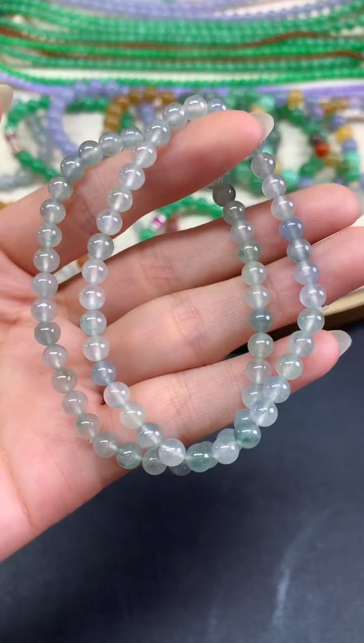 未镶嵌手串翡翠手串|1200多样性发其一