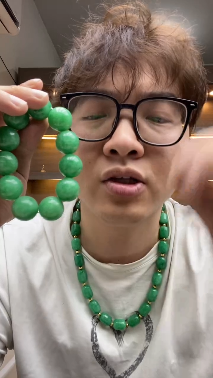 未镶嵌手串翡翠20mm大哥手串